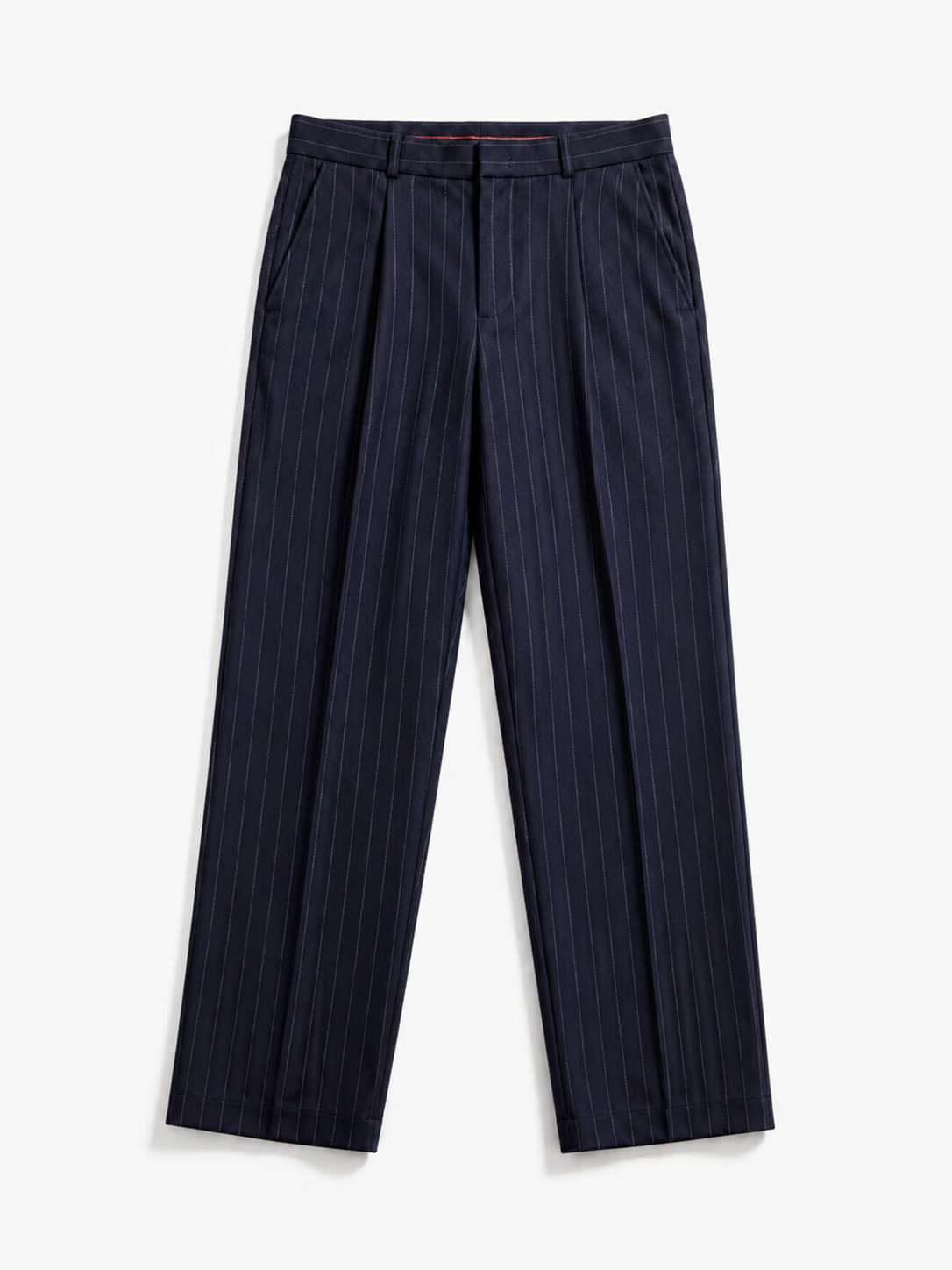 Navy Pinstriped Trouser