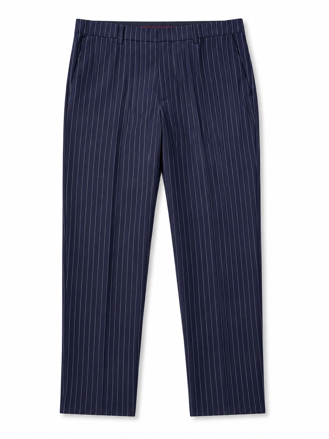 Navy Pinstriped Trouser
